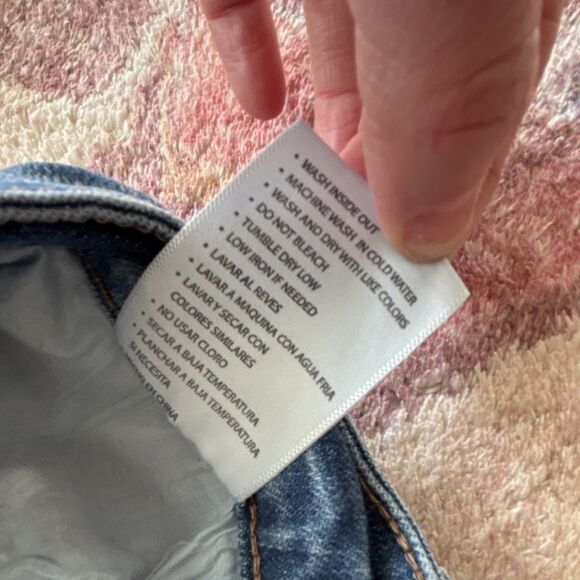 KanCan Women's Skinny Distressed Raw Hem Denim Jeans Blue - Picture 10 of 11